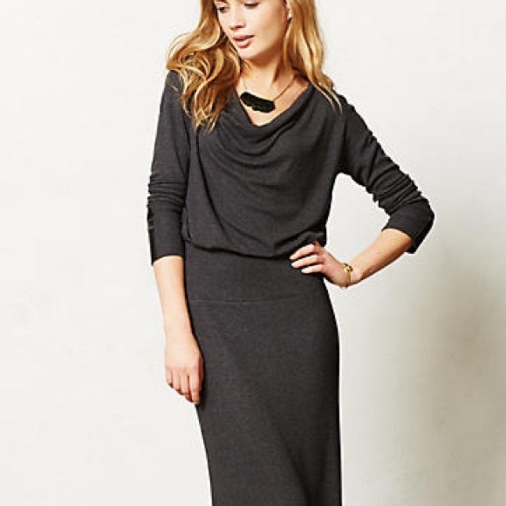 Anthropologie Cavatina Bordeaux maxi dress Small